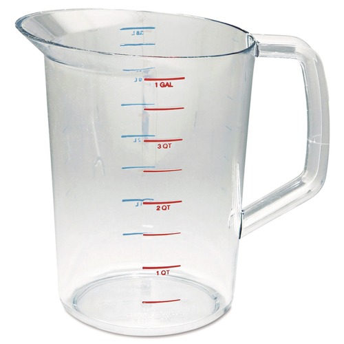Office Jansan | Rubbermaid Commercial FG321800CLR Bouncer 4-Quart Measuring Cup - Clear image number 0