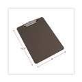 Office Jansan | Universal UNV40311 Low-Profile Plastic Clipboard with 0.5 in. Clip Capacity for 8.5 x 11 Sheets - Translucent Black image number 2