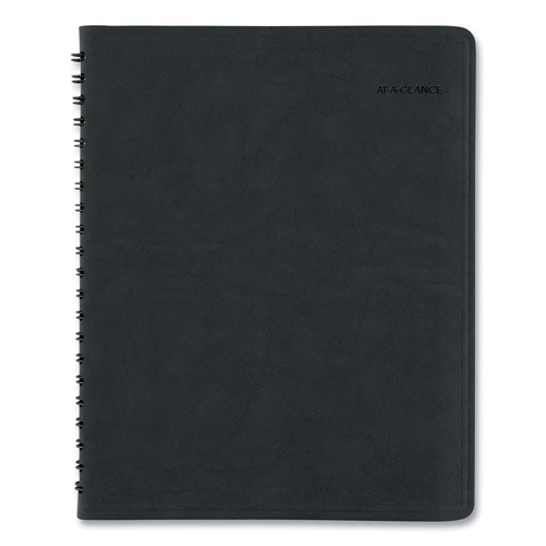  | AT-A-GLANCE 70EP0105 11 in. x 8 in. 12-Month (Jan-Dec 2026) The Action Planner Weekly Appointment Book - Black Cover image number 0