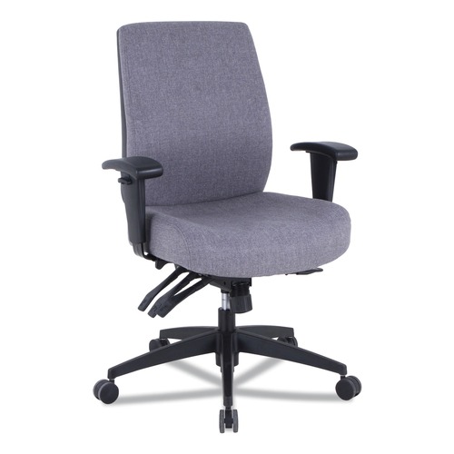 Alera HPT4241 Wrigley Series 24/7 High Performance Mid-Back Multifunction Task Chair - Gray image number 0