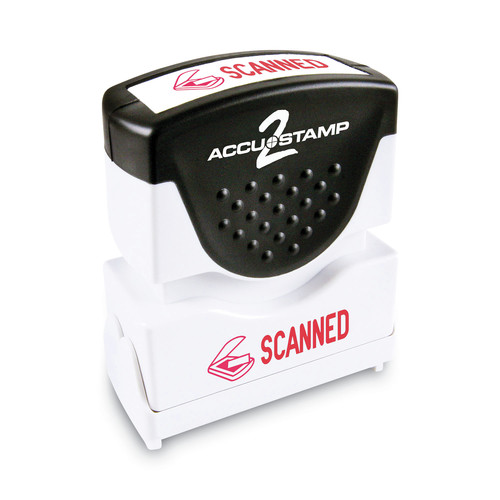Bulk Savings Pricing 1 | ACCUSTAMP2 035605 1.63 in. x 0.5 in. SCANNED Pre-Inked Shutter Stamp - Red image number 0