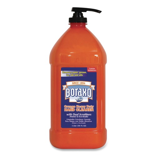 New Year New Savings! Save $25 off $150 | Boraxo 2340006058 3-Liter Orange Heavy Duty Hand Cleaner Bottle image number 0
