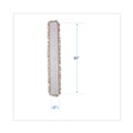 Mops | Boardwalk BWK1360 60 in. x 5 in. Hygrade Cotton Industrial Dust Mop Head - White image number 3