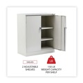  | Alera CM4218PY 36 in. x 42 in. x 18 in. Assembled Storage Cabinet with Adjustable Shelves - Putty image number 4