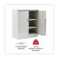  | Alera CM4218PY 36 in. x 18 in. x 42 in. Assembled Storage Cabinet with Adjustable Shelves - Putty image number 4