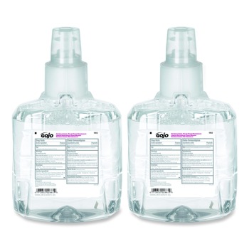 GOJO Industries 1912-02 1200 ml Antibacterial Foam Handwash Refill for LTX-12 Dispenser - Plum Scent (2/Carton)