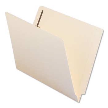 Universal UNV13110 Reinforced Straight End Tab 1-Fastener File Folders - Manila (50/Box)