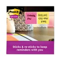 Office Jansan | Post-it Notes Super Sticky 622-8SSAU 2 in. x 2 in. Pads - Energy Boost Collection Colors (8/Pack) image number 2