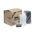 Labor Day Sale! Save $30 off $199! | Pactiv Corp. NC818B Newspring VERSAtainer 4.5 x 5.5 x 1.75 12 oz Plastic Microwavable Containers - Black/Clear (150/Carton) image number 0