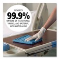 Labor Day Sale! Save $30 off $199! | Rubbermaid Commercial FGQ62000BL00 HYGEN 16 in. x 16 in. Microfiber Cleaning Cloths - Blue (12/Carton) image number 4