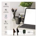 Office Electronics & Batteries | GoGreen Power GG-1462USBC 4 ft. Length Cord 450 Joules Four-Outlet Surge Protector with Three USB Ports - White image number 4
