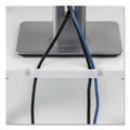 Office Jansan | Fellowes Mfg Co. 91712 13.38 in. x 13.63 in. x 2 in. to 4 in. 60 lbs. Standard Monitor Riser for 21 in. Monitors - Platinum/Graphite image number 4