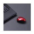  | Innovera IVR62204 2.4 GHz Frequency 30 ft. Wireless Range Left/Right Hand Use Mini Wireless Optical Mouse - Red/Black image number 7