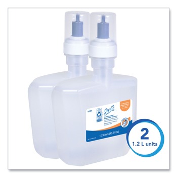 Scott 91594 1.2 L Antimicrobial Foam Skin Cleanser Refill - Fresh Scent (2/Carton)