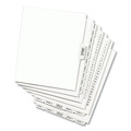 Office Jansan | Avery 01341 25-Tab '276 - 300-ft Label 11 in. x 8.5 in. Preprinted Legal Exhibit Side Tab Index Divider Set - White (1-Set) image number 1