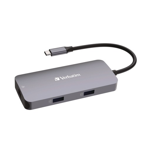 Office Jansan | Verbatim 32150 USB-C Pro Multiport Hub CMH 05-5 Ports image number 0