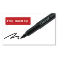 Universal UNV07071 Fine Bullet Tip Black Ink Pen-Style Permanent Markers (1 Dozen) image number 7