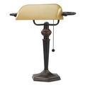Lamps | Alera ALELMP537BZ 10 in. x 13.38 in. x 16 in. Traditional Banker's Lamp - Antique Bronze image number 0
