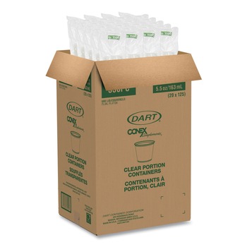Dart 550PC 5.5 oz. Conex Complements Portion/Medicine Cups - Translucent (2500/Carton)