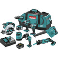 Combo Kits | Makita XT801X1 18V LXT Lithium-Ion 8-Tool Cordless Combo Kit (3 Ah) image number 0