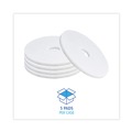 Just Launched | Boardwalk BWK4017WHI 17 in. Diameter Polishing Floor Pads - White (5/Carton) image number 3