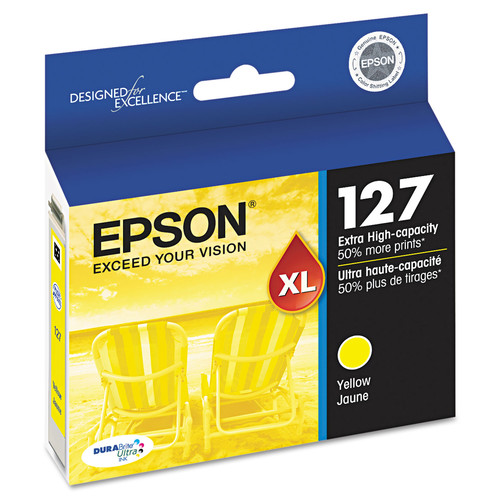 Ink & Toner | Epson T127420-S T127420-S (127) DURABrite Ultra Extra High-Yield Ink - Yellow image number 0