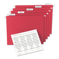Office Jansan | Avery 11136 2 in. Wide 1/5-Cut Tabs Inserts For Hanging File Folders - White (100/Pack) image number 1