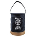 Cases and Bags | Klein Tools 5104FR 12 in. Flame-Resistant Canvas Bucket - Black image number 0