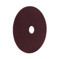 Cleaning Cloths | Boardwalk 7100151298 16 in. Diameter Deep Scrub Pads - Maroon (10/Carton) image number 2
