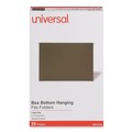  | Universal UNV14152 1/5-Cut Tab Box Bottom Hanging File Folders - Legal Size, Standard Green (25/Box) image number 0