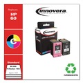 Ink & Toner | Innovera IVRN9H63FN Remanufactured 200/165 Page-Yield Replacement Ink for 60 (N9H63FN) - Black/Tri-Color image number 1