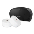 Toilet Paper Dispensers | Morcon Paper VT1004 Valay 5.62 in. x 11.4 in. x 21.2 in. Small Core Jumbo Bath Tissue Dispenser - Black image number 3