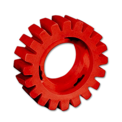 Polishers | Dynabrade 92255 Red-Tred Eraser Wheel 4 in. x 3/4 in. image number 0