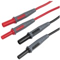 Office Cable Management | Klein Tools 69359 3 ft. Lead Adapters - Red and Black image number 2