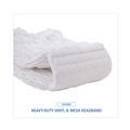 Mops | Boardwalk BWK524R 24 oz. Pro Loop Web/Tailband Premium Saddleback Rayon Mop Head - White (12/Carton) image number 7