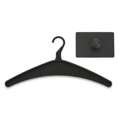 Office Jansan | Quartet 2015M Magnetic Coat Hook Metal with Heavy-Duty Hanger - Black image number 0