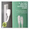 Office Electronics & Batteries | GoGreen Power GG-19608 8 ft. 13 Amps 3-Outlet Indoor Extension Cord - White image number 2