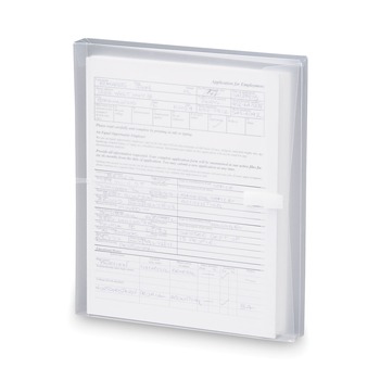 Smead 1-1/4 in. Expansion Jacket Poly Side-Load Envelopes - Letter, Clear (5/Pack)