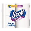 Toilet Paper | Scott 10060 1-Ply 4.1 in. x 3.7 in. Septic Safe Toilet Paper - White (48/Carton) image number 3