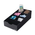 Linen and Table Accessories | Vertiflex Commercial Grade VFCC-169 8.75 in. x 16 in. x 5.25 in. Condiment Caddy - Black image number 4