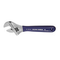 Adjustable Wrenches | Klein Tools D509-8 8 in. Extra-Wide Jaw Adjustable Wrench - Blue Handle image number 4