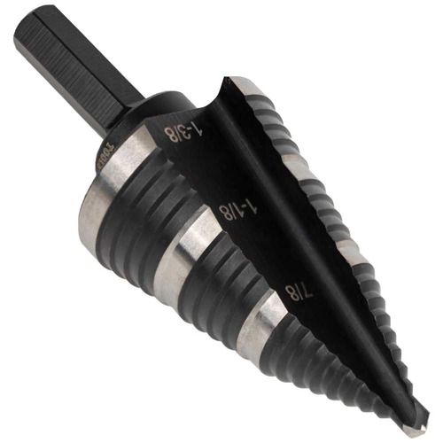 Drill Driver Bits | Klein Tools KTSB15 7/8 in. to 1-3/8 in. #15 Double Fluted Step Drill Bit image number 0