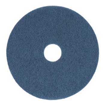 Boardwalk 16 in. Diameter Scrubbing Floor Pads - Blue (5/Carton)