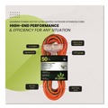 Office Electronics & Batteries | GoGreen Power GG-15150 50 ft. 15 Amps 14 AWG 3-Outlet Heavy Duty Extension Cord - Orange image number 3
