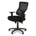  | Alera ALEELT4214S Elusion II Series 275 lbs. Capacity Mesh Mid-Back Synchro Seat Slide Chair - Black image number 2