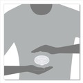Food Trays, Containers, and Lids | Dart 16FTLS Lift n' Lock Straw Slot 12 - 24 oz. Foam Cup Lids - Translucent (1000/Carton) image number 6