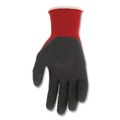 Cleaning Gloves | MCR Safety N9680M Ninja Flex Latex Coated Palm Gloves N9680 Medium Red/Gray Dozen image number 3