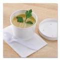 Food Trays, Containers, and Lids | Chinet 71037 Squat Paper 8 oz. - 10 oz. Streetside Design Food Containers - White (1000/Carton) image number 3