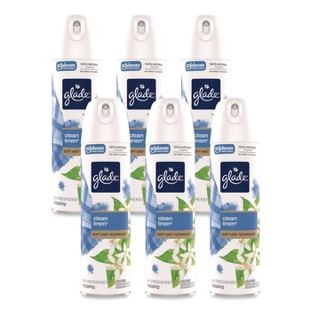 Glade 7.3 oz Air Freshener - Clean Linen (6/Carton)