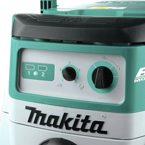 Makita 18V X2 36V LXT Brushless Lithium Ion 2.1 Gallon HEPA Filter Dry Dust Extractor Kit with 2 Batteries 5 Ah